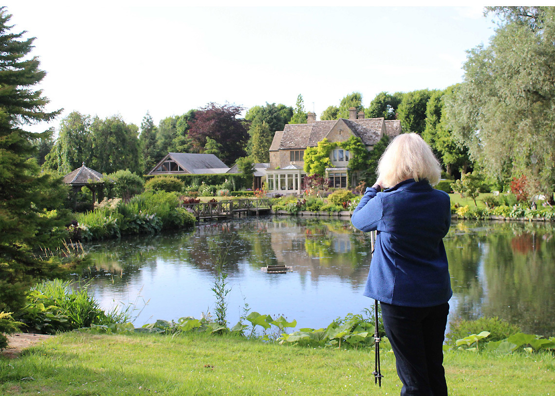 The Grange - view across the lake to the island