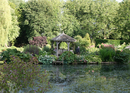 The Grange - view across the lake to the island